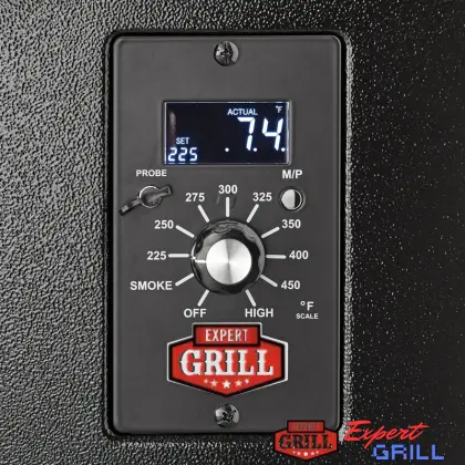 Expert Grill 28 Pellet Grill feature theromometer