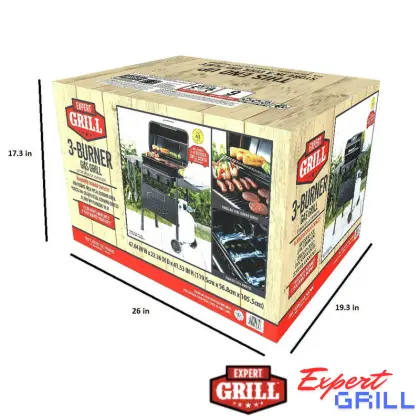 Expert 3 burner gas grill best sale