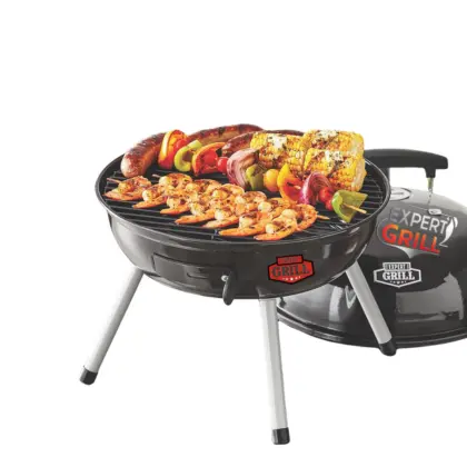 Expert Grill 14.5'' Steel Portable Charcoal Grill Cooking