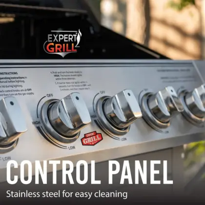 Expert Grill 5 Burner Propane Gas Grill control panel