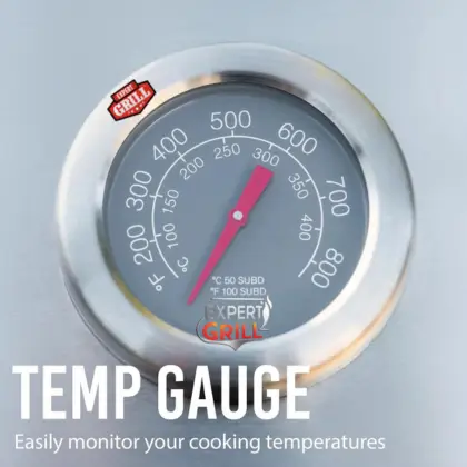 Expert Grill 5 Burner Propane Gas Grill temperature gauge