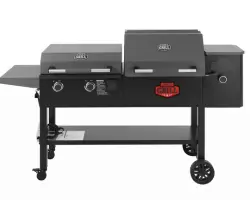 Expert Grill Concord 3-In-1 Pellet Grill, Smoker, and Propane Gas Griddle