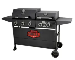 Expert Grill 5 Burner Combination Propane Gas Grill & Propane Griddle