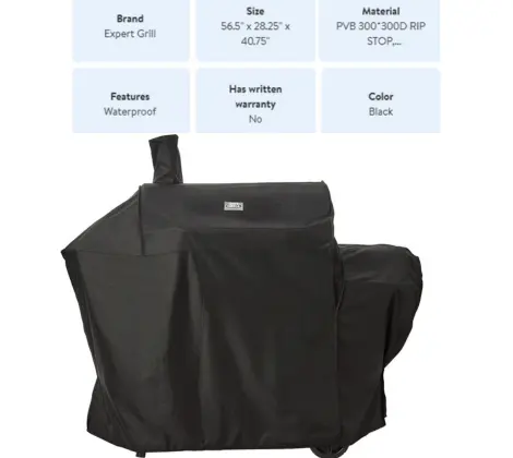 Expert Grill Offset Smoker Cover, Waterproof Grill Cover