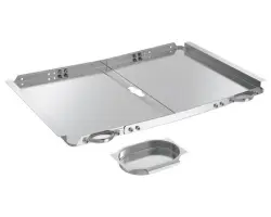 Expert Grill Grease Tray with Catch Pan Replacement Parts, 24-30 Universal Drip Pan for 45 Burner Gas Grill